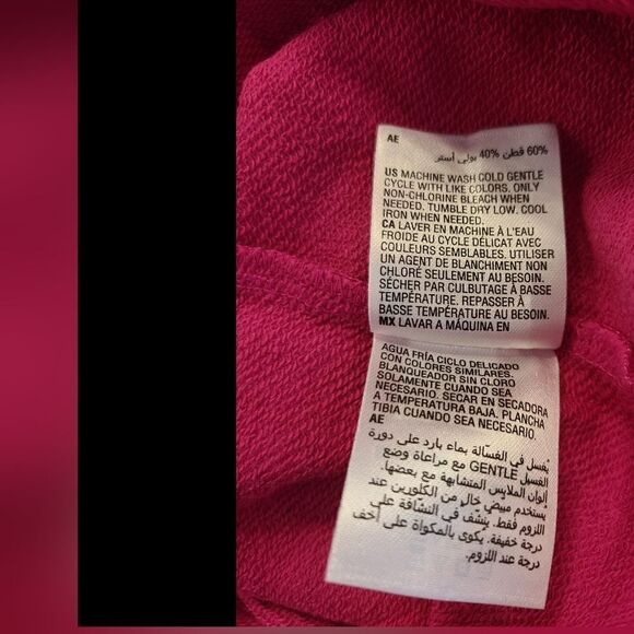 Charter Club Pull Over Sweatshirt Pink Stripes Medium - Picture 6 of 7